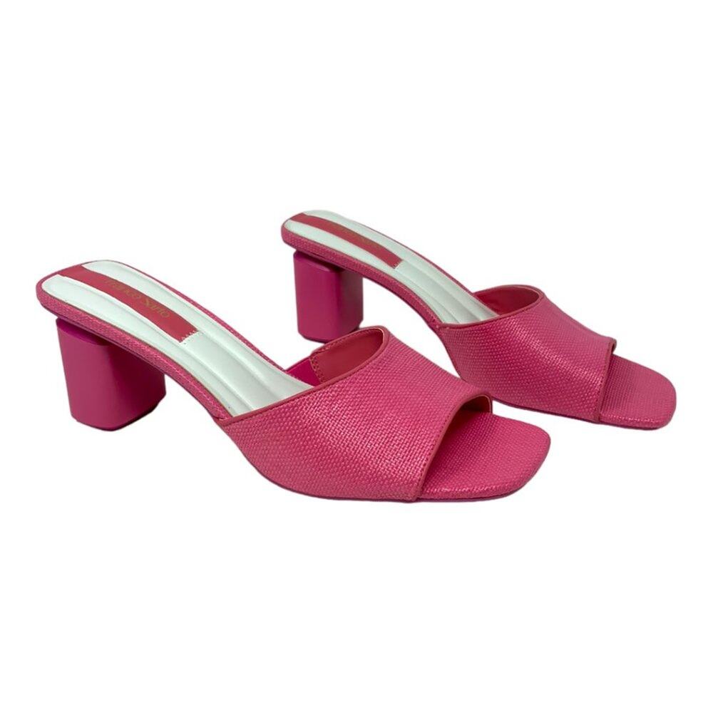 Franco Sarto Linley Slide Sandals Pink Size 6 NWT $110 MSRP - Picture 4 of 7